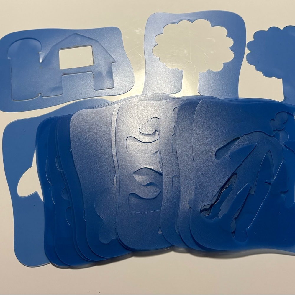 Blue Stencil Set